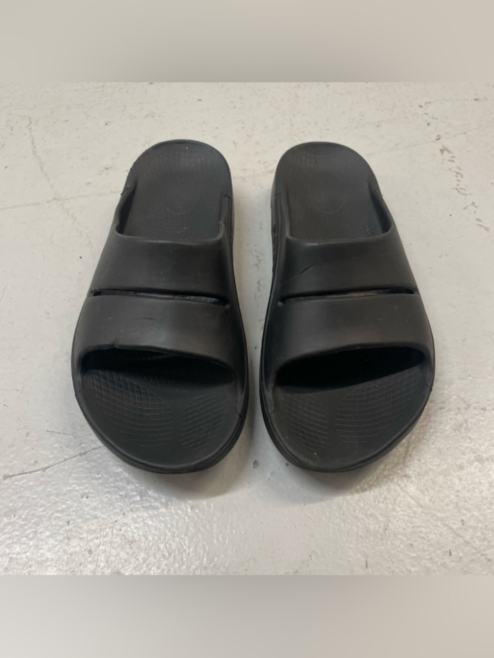 Oofos Sandals Mens Sz 10 Wmns 12 OOahh Slide Black Recovery Footwear Slip Ons